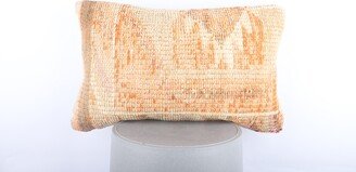 Vintage Kilim Pillow, Turkish Handmade Lumbar Bohemian Decorative Throw Boho Decor, Sofa Pillow