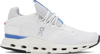 White & Blue Cloudnova Sneakers