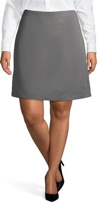 Plus Size School Uniform Blend Chino Skort Top of Knee