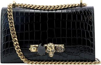 Embellished Four-Ring Shoulder Bag