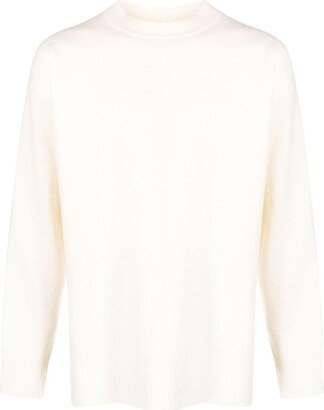 Crew-Neck Long-Sleeve Wool Jumper