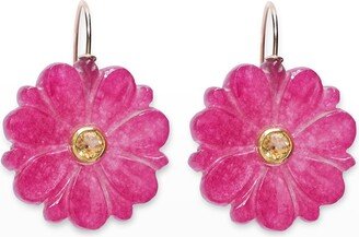 New Bloom Earrings in Fuschia