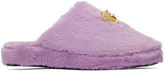 Purple Fuzzy Medusa Slippers