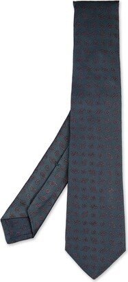 Petrol Tie With Geometric Pattern