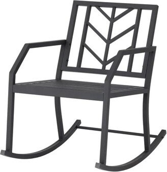 Perdix Chio LLC Modern Upholstered Rocking Accent Chair High Back for Living Rooms-AA