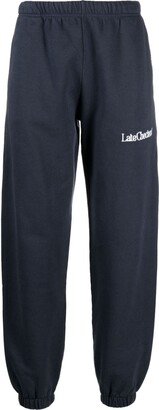 Late Checkout Logo-Embroidered Cotton Track Pants