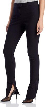 Rebecca Womens Scuba Mid-Rise Skinny Pants