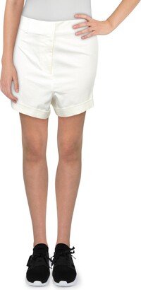 Womens Cuffed High-Cut Shorts