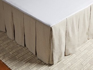 Cal King Box Pleat Linen Bed Skirt | Made