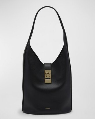 Archive Gancio Leather Hobo Bag