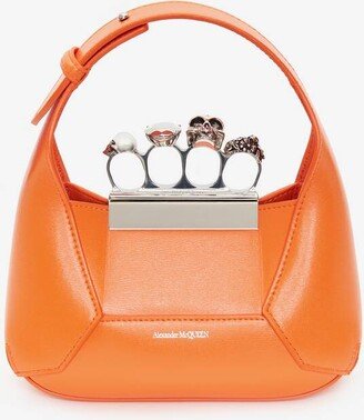 Women's The Jewelled Hobo Mini Bag In Sunset Orange