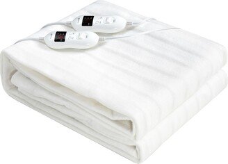 Heated Electric Mattress Queen with 8 Temperature 4 Timing Function - White