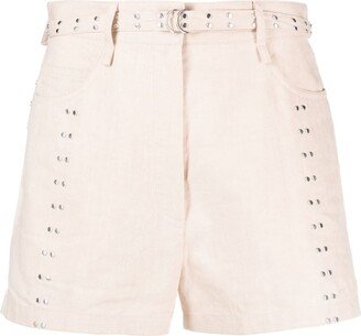Stud-Embellished Shorts