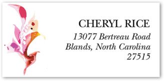 Address Labels: Alluring Wreath Address Label, Orange, Address Label, Matte