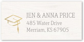 Address Labels: Tassel Turn Address Label, White, Address Label, Matte