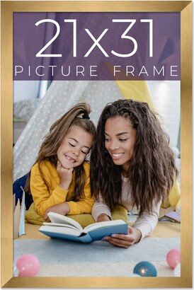 CustomPictureFrames.com 21x31 Bronze Real Wood Picture Frame Width 0.75 inches | Interior