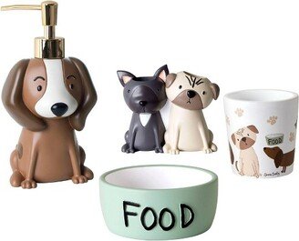 4pc Puppy Love Kids' Bath Set - Allure Home Creations