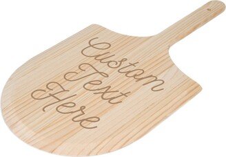 Engraved Light Wood Pizza Board Personalized With Your Custom Text - Gift For Lovers