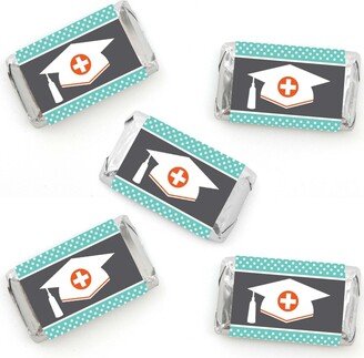 Big Dot Of Happiness Medical School Grad - Mini Candy Bar Wrapper Stickers Doctor Party Favors 40 Ct