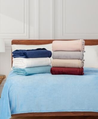 Classic Velvety Plush Blankets Created For Macys