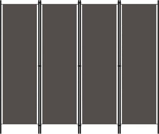 4-Panel Room Divider Anthracite 78.7