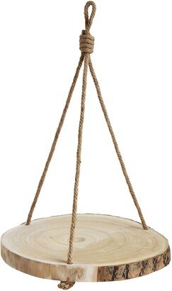 Storied Home Round Paulownia Hanging Wood Slice