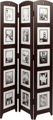 kieragrace KG Photo 3-Panel Room Divider - Brown - 33