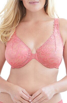 WonderWire® Front Close Stretch Lace Underwire Bra