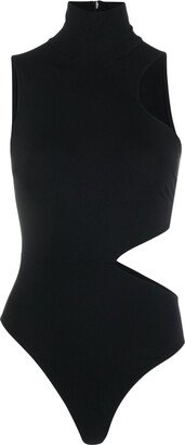 High Neck Cut-out Bodysuit-AA