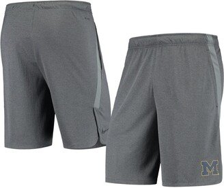 Men's Anthracite Michigan Wolverines Hype Performance Shorts