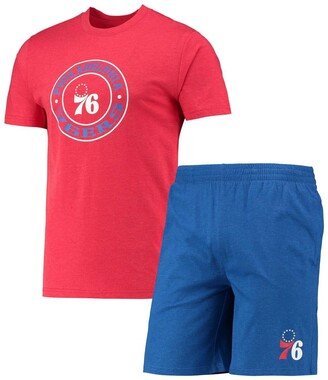 Men's Concepts Sport Royal, Red Philadelphia 76ers T-shirt and Shorts Sleep Set - Royal, Red