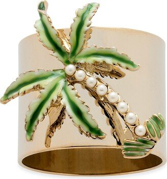 Palm Tree Napkin Ring Set