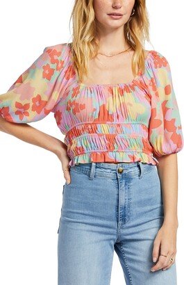 Keep Dreaming Floral Crop Top