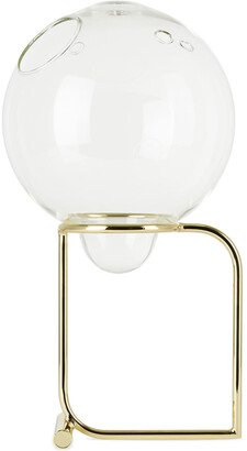 Clear & Gold Fugu Table Vase