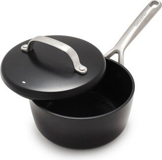 Aluminum, Stainless Steel 2-Quart Sauce Pan with Lid