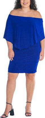 24seven Comfort Apparel Plus Size Bodycon Mini Dress