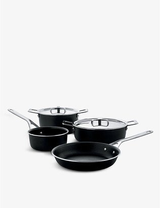 Black Pots&Pans Aluminium Pots and Pans set of six