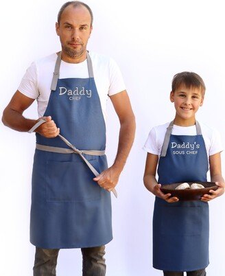 Mothers Day Gift Daddy & Me Aprons Dad Son Matching Family Cooking Kitchen Gifts For