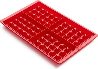 Silicone Belgian Waffle Mold, Set Of 2, Red