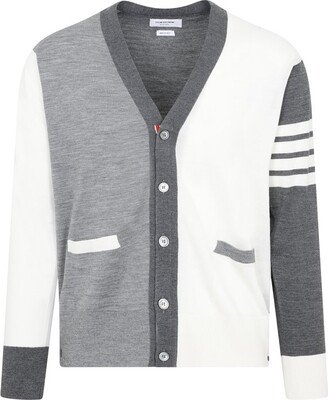 Colour-Block Buttoned Cardigan