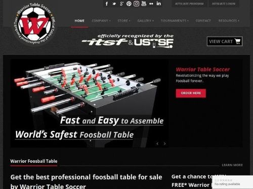 Warrior Table Soccer Promo Codes & Coupons