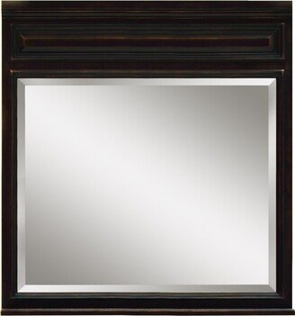 Sunny Wood Barton Hill 36 Framed Bevel Mirror - Antique Black