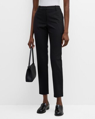 Essex Mid-Rise Cropped Straight-Leg Pants