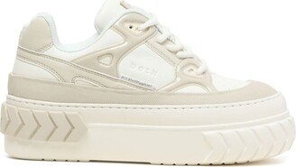 Tyres panelled platform sneakers-AA