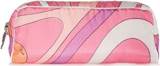 Wave-Print Make-Up Bag