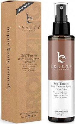 Beauty by Earth Self Tanner Tanning Spray - Fair to Medium, 6oz