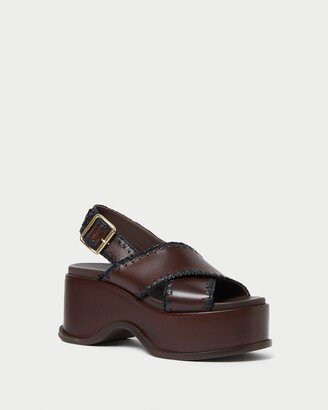 Mae Espresso/Black Platform Sandal