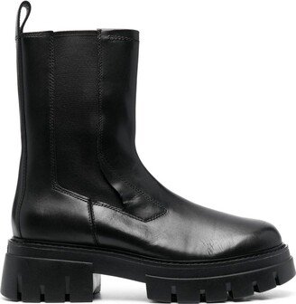 60mm Chunky Leather Boots