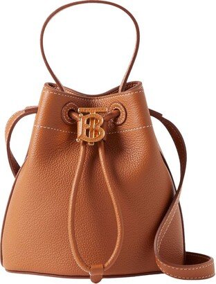 Mini Leather Tb Bucket Bag