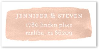 Wedding Address Labels: Script Brush Address Label, Beige, Address Label, Matte